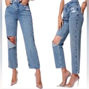 Good American NWT '90s Vintage Straigh Jeans Size 15 - 36 Waist 28 Inseam